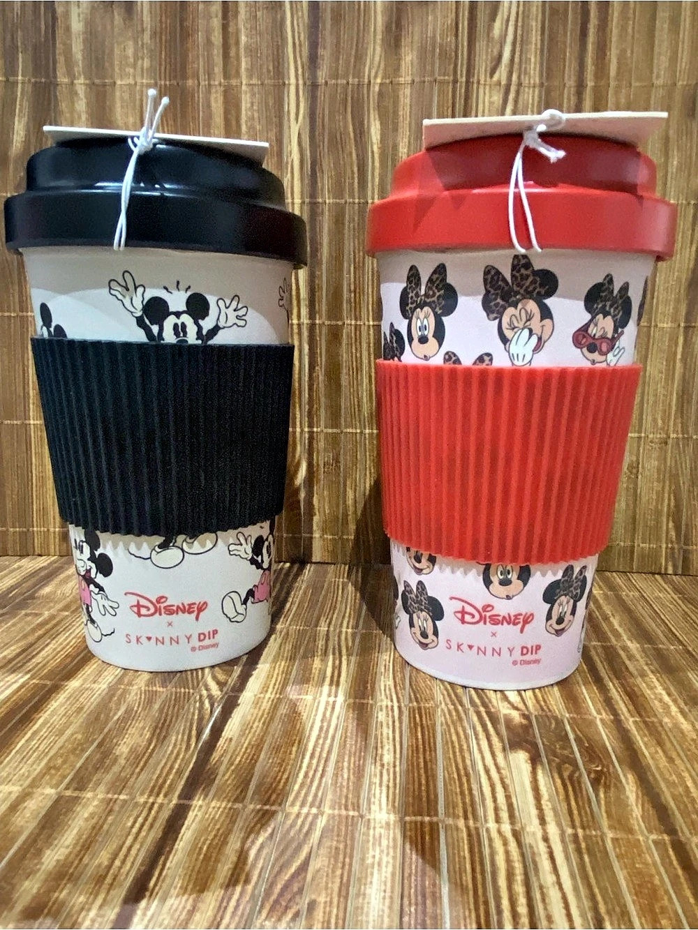 Disney x SKINNYDIP Reusable Mug Disney Mickey & Minnie Reusable Mugs NWT